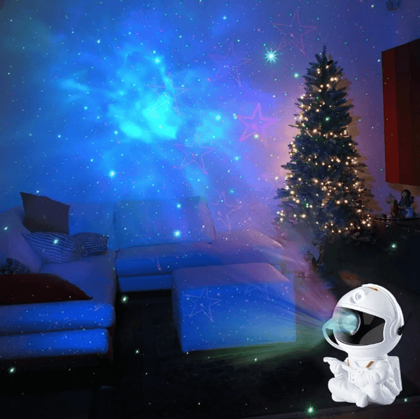 Man to the Moon - Sternenprojektor Galaxie Nachtlicht Astronaut