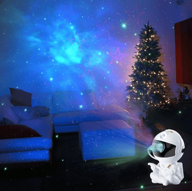 Man to the Moon - Sternenprojektor Galaxie Nachtlicht Astronaut